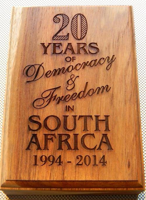 Empty Rosewood Box for 20 Years of Democracy Proof Set  Pristine Condition
