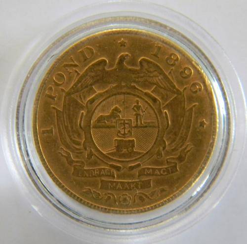 ZAR 1896 Gold Kruger Pond