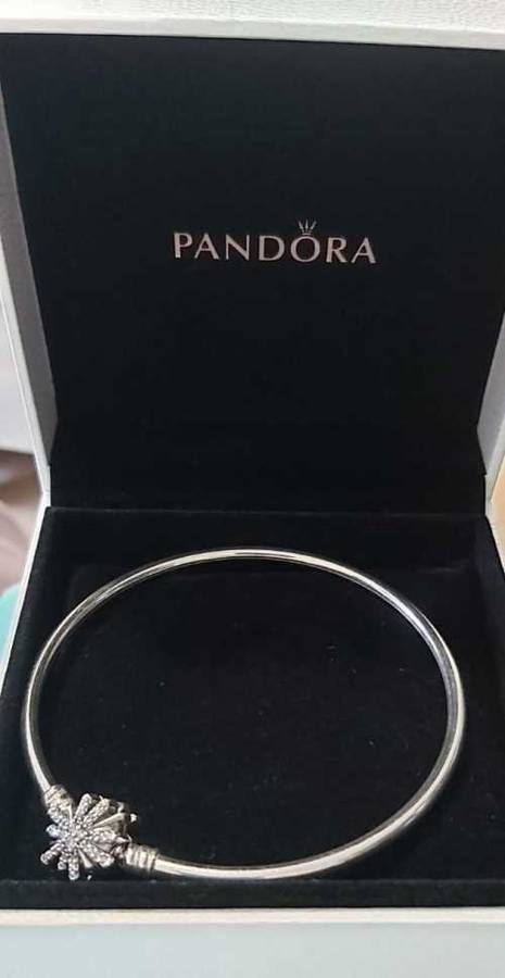 Pandora fireworks limited edition exclusive bangle bracelet 925 sterling silver gift set