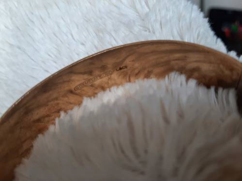 9CT METAL CORE VINTAGE FLORAL DESIGNED BANGLE