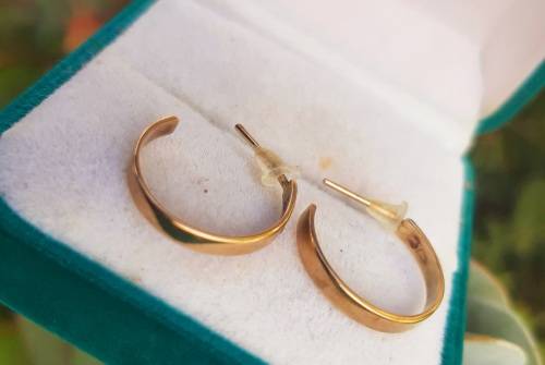 9CT GOLD HOOP EARRINGS