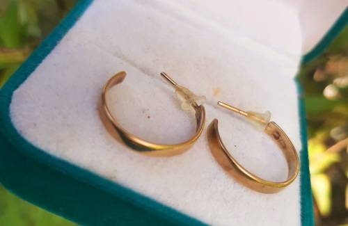 9CT GOLD HOOP EARRINGS