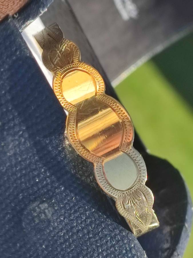 9ct Gold Baby Engraving Bangle
