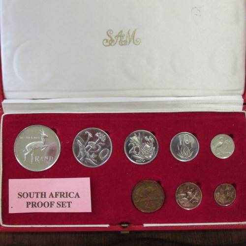 LUSTROUS 5 EARLY 2ND DECIMAL PROOF SETS - 1966-1970 - NO GOLD