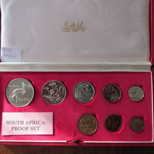 6 S.A. PROOF SETS 1975-1980 - EXCELLENT CONDITION - 1/2CENT - SILVER RAND - NO GOLD