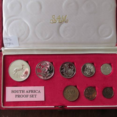 6 S.A. PROOF SETS 1975-1980 - EXCELLENT CONDITION - 1/2CENT - SILVER RAND - NO GOLD