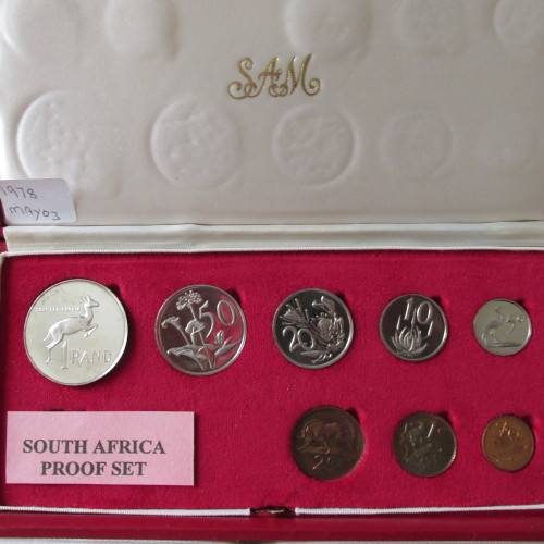 6 S.A. PROOF SETS 1975-1980 - EXCELLENT CONDITION - 1/2CENT - SILVER RAND - NO GOLD