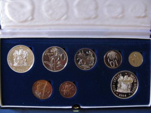 1984 SHORT PROOF SET WITH SILVER RAND