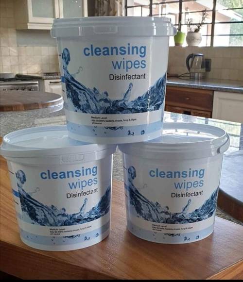 Disinfectant wipes SABS Approved 500 Sheet tubs