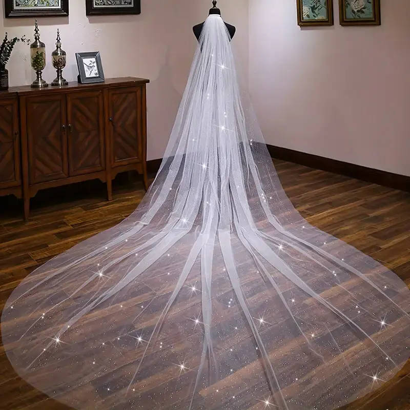 1pc Bridal Veil, Single Layer Wedding Veil