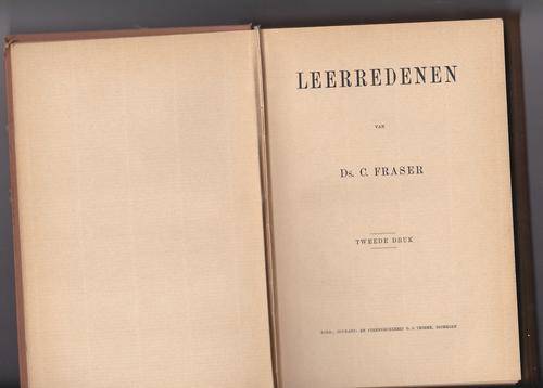 LEERREDEN van Ds. C. Fraser (2de druk)