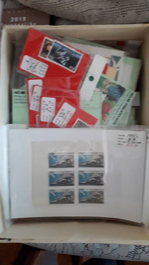 Dealer stock of 125 packets (few used) stamps and part sheets and sets of RSA stamps (CV R700++)