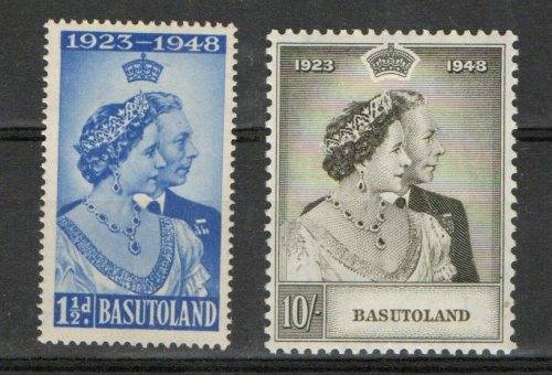 Mint Hinged Silver Wedding of BASUTOLAND