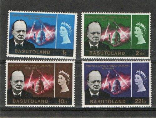 MNH Winston Churchill issue of BASUTOLAND