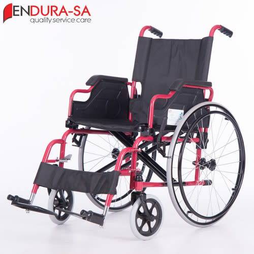 Steel folding wheelchair - Endura Standard Detachable -(small / medium / large)
