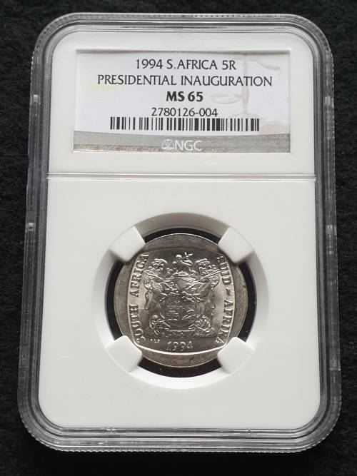 1994 PRESIDENTIAL INAUGURATION R5. NGC GRADED MS 65