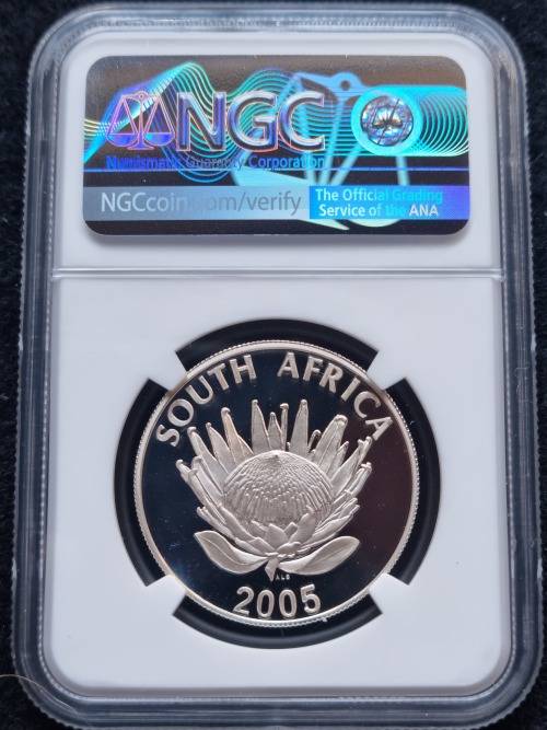 2005 SILVER R1 -ALBERT LUTHULI- NGC GRADED PF69 ULTRA CAMEO