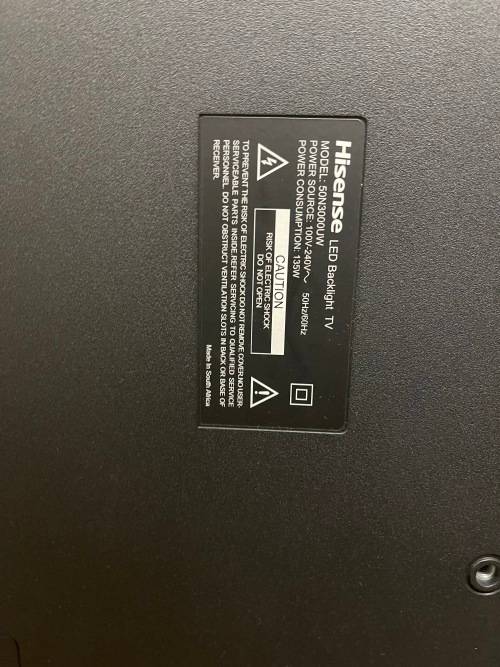 Hisense 50" TV - Cracked Screen - Spares / Repairs