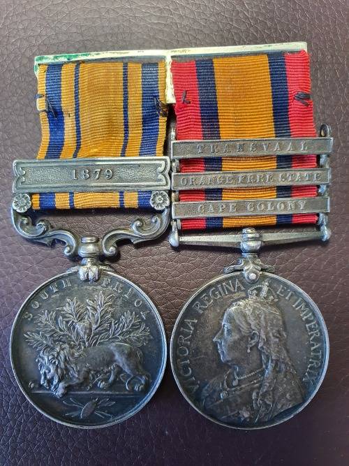 South Africa Medal - 1879 (Zulu War Medal) and QSA