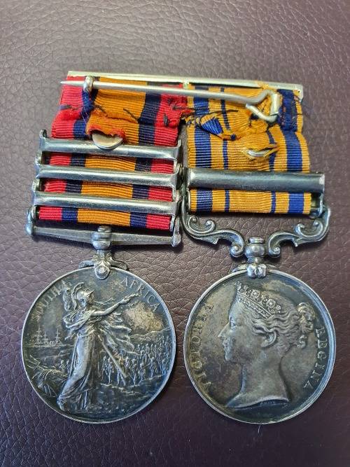 South Africa Medal - 1879 (Zulu War Medal) and QSA