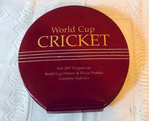 World Cup Cricket Book Shaped Like A Cricket Ball