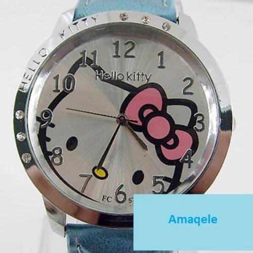Hello Kitty Watch with Crystals in Blue