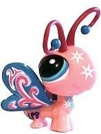 Last One - Littlest Pet Shop, Fanciest Pets, Pink Paisley Butterfly #1838