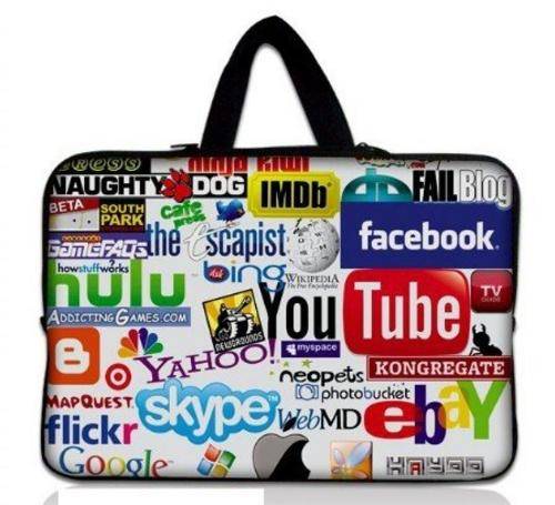 You tube...  Sleeve, fits laptops up to 17" with handle