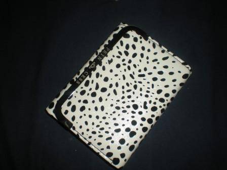 Lovely Ladies Purse, Clutch Wallet - Dalmatian Design - White and Black