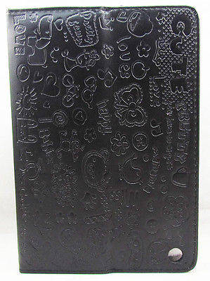 New Cute Magnetic PU Leather Stand Smart Case Cover Shell For iPad mini Black