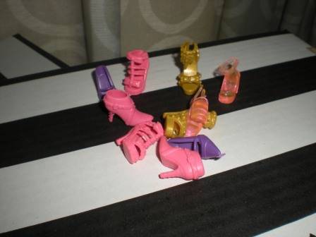 Barbie Fashion House, Barbie Shoes, 5 pairs