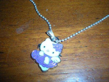 Hello Kitty Necklace - Purple Basket