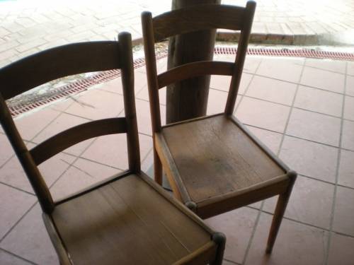 Antique Wooden Globe Chair - need a little TLC as per pic - Bid is per Chair