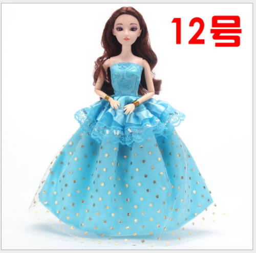 Barbie Fashion House -  Clothes, Handmade, Clothing - Blue Ball Gown Dress