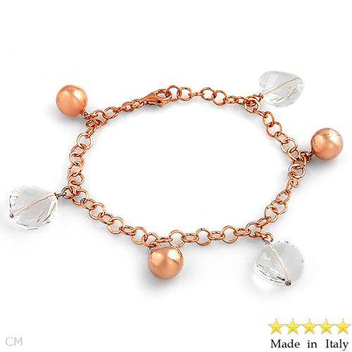 Bracelet in 14K/925 Gold plated silver with 37.50ctw Cubic zirconia