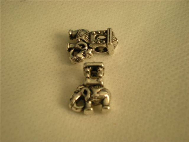 Elephant Tibetan Silver  Beads fits Pandora, Biagi, Troll System