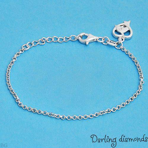 Special - Darling Diamond Bracelet in Solid 925 Sterling Silver with Genuine Diamond