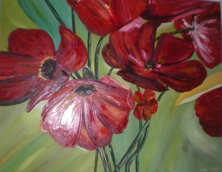 Original Oil Painting "Poppies"