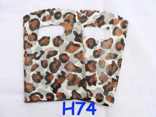 25 Plastic Bags, Animal Print big