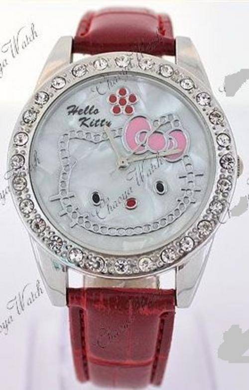 LAST ONE!! Hello Kitty Watch with Crystals in Red