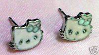 Hello Kitty Earrings with Enamel