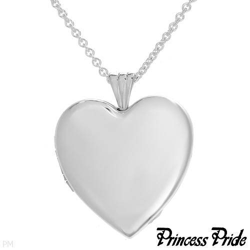 LAST ONE! Princess Pride LOCKET Crafted in 925 Sterling Silver - Big Lovely Heart