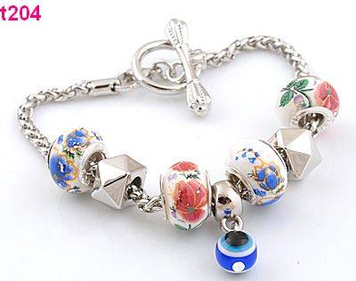 Fashion Bracelet 20 cm long with colourful beads