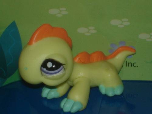 Littlest pet shop, Iguana / Lizard / Gecko Neon Green 1648
