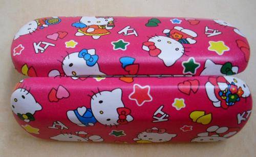 Hello Kitty, sunglass case, Red