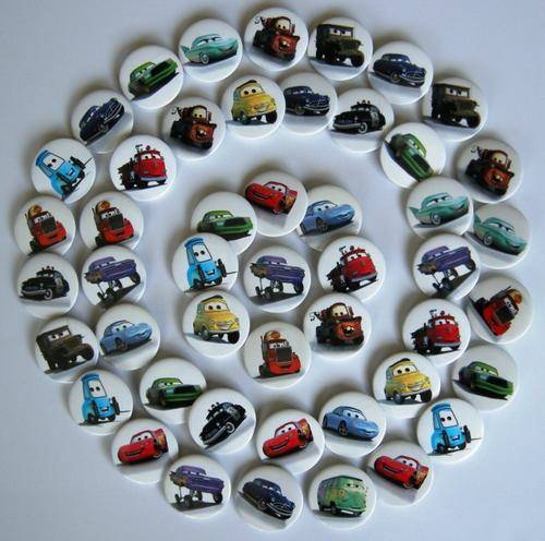 Disney Cars Badges, perfect as Party Treat
