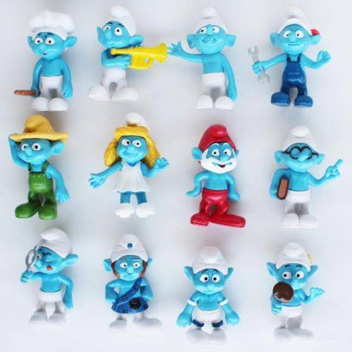 SMURF, and more Smurfs - Figure Set, Cake Topper, Set of 12