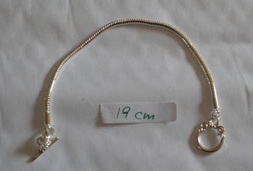 Fashionable bracelet, Toggle Bracelet in Tibetan Silver, can be used for European Charms, 19 cm