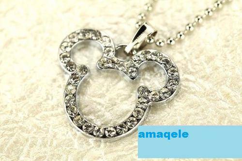 Mickey Mouse Necklace with lovely Crystals
