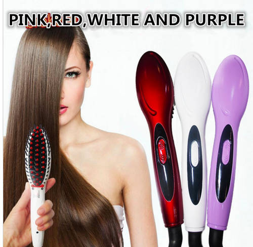 2015 New Professional Straightening Irons brush hair straightener Thermostatic Electric Straight Ha